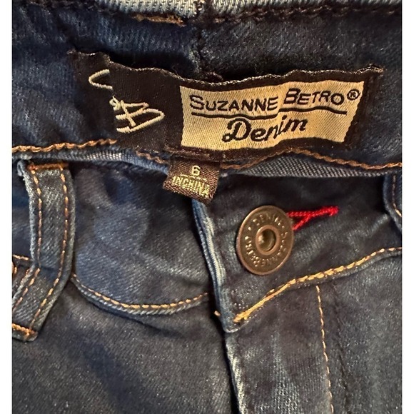 Suzanne Betro Super Destroyed Jeans Sz 6 NWT - Picture 3 of 12